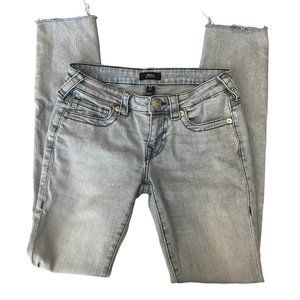 TRUE RELIGION STELLA SKINNY JEANS - WOMENS - SIZE 27 - LIGHT WASHED BLUE -